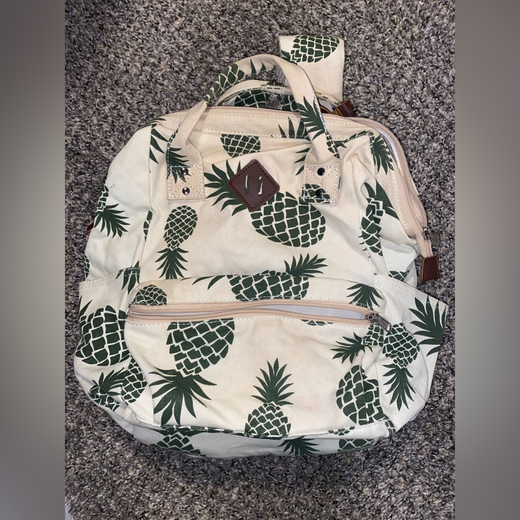 Pineapple Patterned Backpack